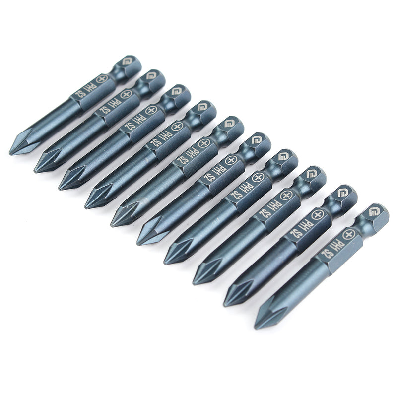 PENGGONG 10pcs 50/100/150/200mm Batch head Suit Cross Batch Head Screwdriver Bits