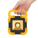 Portable Solar/USB Charge COB LED Work Light Rechargeable Emergency Flood Camping Lamp