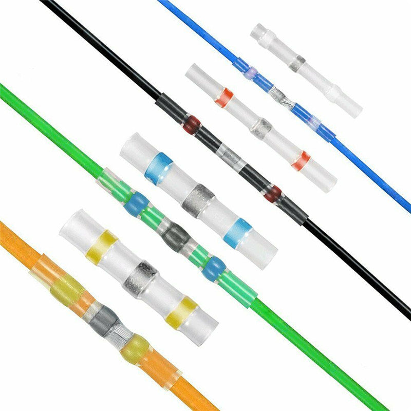 300Pcs Waterproof Heat Shrink Butt Terminals Solder Seal Sleeve Wire Connector