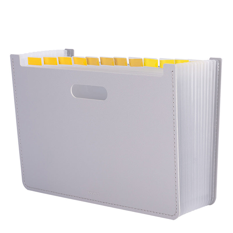 XIAOMI Ecosystem Deli 93951 Organ Bag 13 Grids A4 Expanding File Folder Student Paper Booklet Container Business Multi-function Conference Desktop Document Organizer