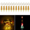1X 6X 10X 12X Battery Operated 2M 20 LED Bottle Candle Wire String Light Fairy Strip Xmas Party Lamp
