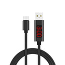 3A Micro USB Digital Voltage Current LED Display Fast Charging Data Cable 1M