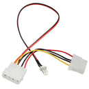CPU Fan 4Pins Patch Cord to 3/4 Pins Power Adapter Cable Lead Wire