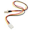 3 Pins Built-in Fan Extension Cord Power Adapter Cable Lead Wire For PC