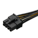 PCI-E 6 Pins to PCI-E 8 Pins Power Adapter Cable Lead Wire For PC