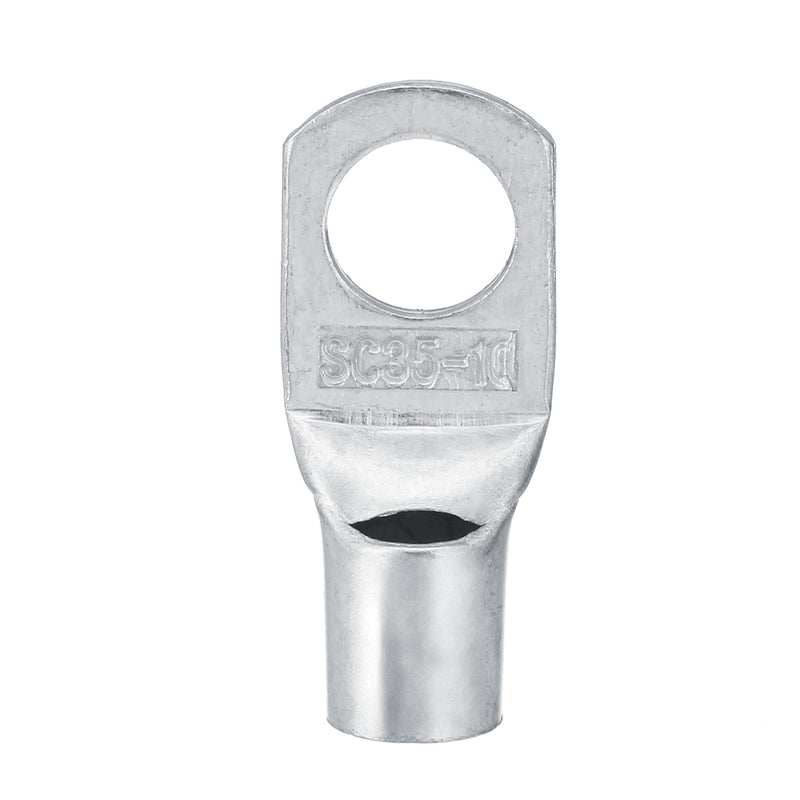 12 Pcs Copper Cable Lugs Wire Connector Terminal 2 AWG 35mm Hole 10mm Tinned Copper Terminals Conne