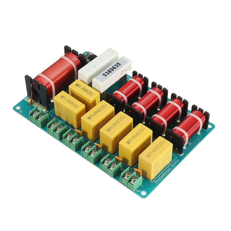 Professional Speaker Frequency Divider Card Four High One Low Five Way Crossover DIY Upgrade Tool 6501 For KTV Stage