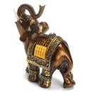 Resin Feng Shui Elegant Elephant Statue Lucky Wealth Figurine Home Decoration Decor