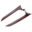Carbon Black Car Rear Window Side Spoiler Wing Canard Canards Splitter For Audi