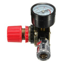140PSI 1/4 Inch Air Pressure Regulator Relief with Gauge Hose Quick Release Compressor Fitting