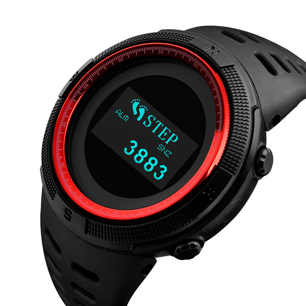SKMEI 1360 Compass Thermometer Countdown Pedometer Calorie OLED Digital Watch