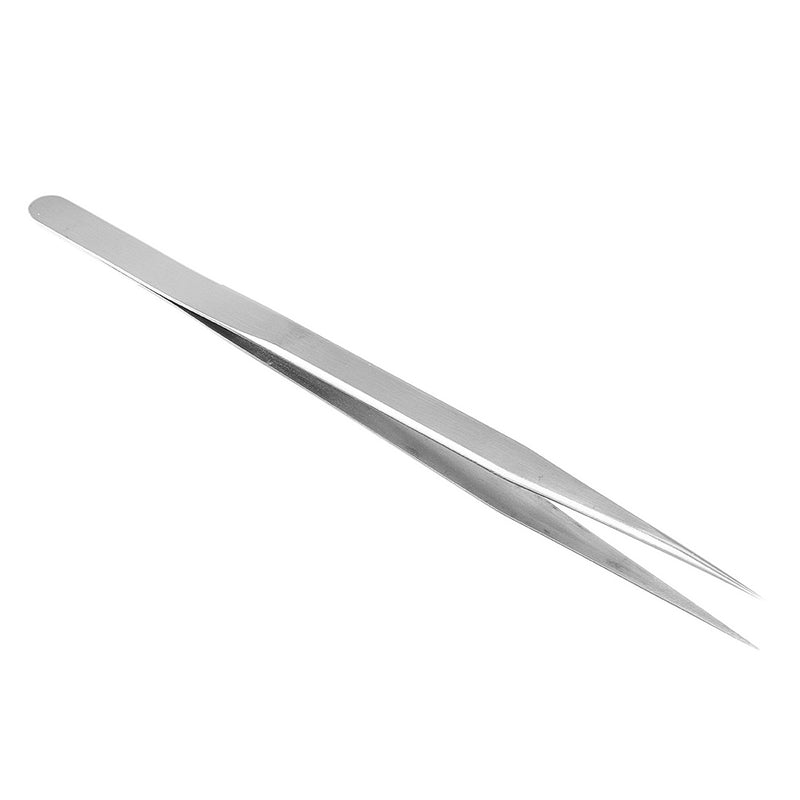 Electronics Industrial Tweezer Anti-static Curved Straight Tip Precision Stainless Steel Forceps Phone Repair Hand Tool
