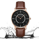 CHEERMES 253 Waterproof Men Wrist Watch Casual Style Ultra-thin Design Quartz Watches