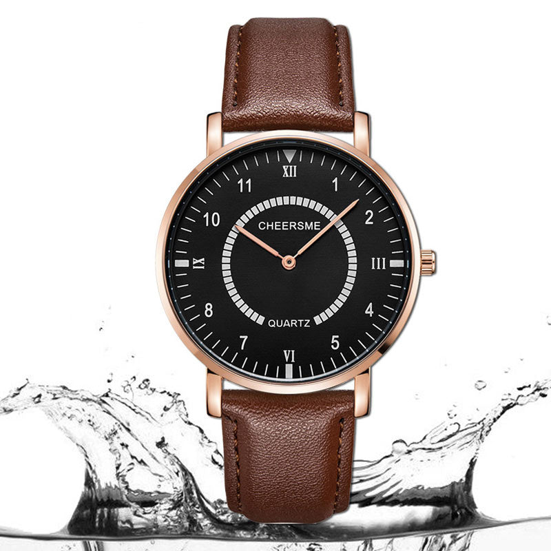 CHEERMES 253 Waterproof Men Wrist Watch Casual Style Ultra-thin Design Quartz Watches