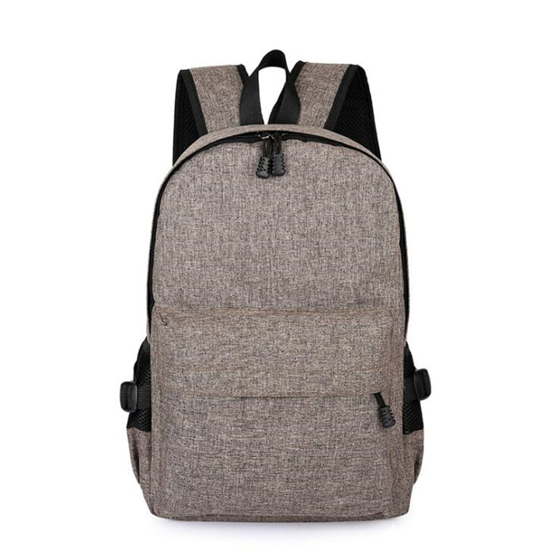 15L Outdoor USB Anti-theft Backpack Rucksack Laptop Bag School Shoulder Bag Camping Travel