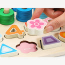 Wooden Toys Rings Montessori Math Toys Counting Fishing Board Child Kids Preschool Educational Learning Gifts