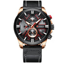CURREN 8346 Chronograph Sport Men Wrist Watch Leather Watch Band Quartz Watch