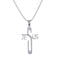 Stainless Steel Necklace Personality Jesus Cross Necklace for Men Women