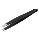 Stainless Steel Black Slanted Tip Tweezer Clip Tools
