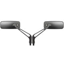 8mm 10mm Aluminum Motorcycle Rectangle Rear View Side Mirror Universal