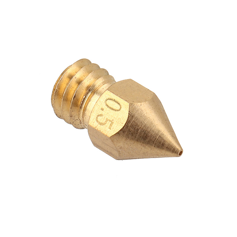 5PCS 3mm/0.5mm Copper MK8 Thread Extruder Nozzle For 3D Printer