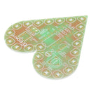 EQKIT Heart Shaped Light Kit DIY LED Flash Breathing Light Parts Red Green Blue White Color Optional