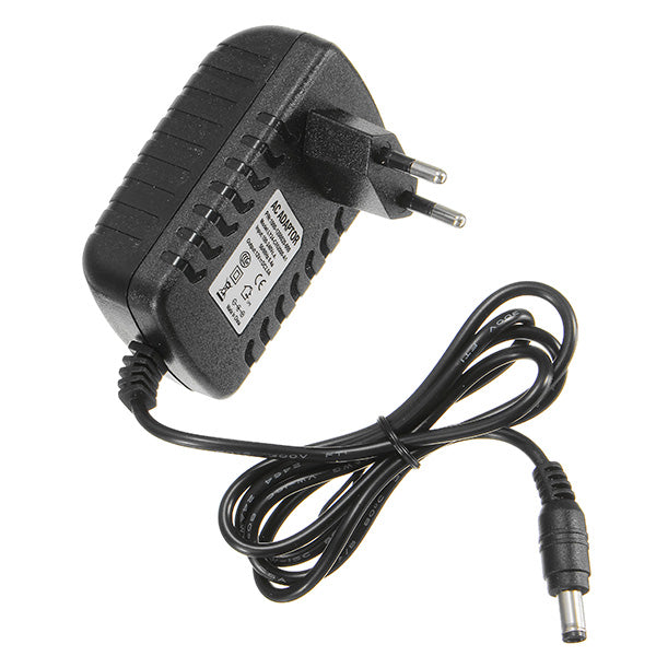 LUSTREON AC100-240V TO DC12V 2A 24W Power Supply Adapter For Strip Light + Female Connector