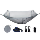 270x140cm Auto Quick Open Hammock Outdoor Camping Hanging Swing Bed With Mosquito Net Max Load 250kg