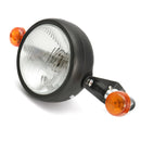 Motorcycle Retro Headlight Turn Signal Lamp Bulb Mount Cafe Racer Bobber Chopper