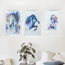 Watercolour Fairy Horse Picture Canvas Unframed Paintings Abstract Wall Art Decor