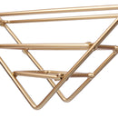 Iron Wall Bookshelf Holder Rack Organizer Craft Magazine Storage Home Decoration