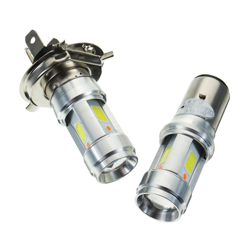 H4 BA20D 3000LM 18W Bright Hi/Lo COB LED Motorcycle Headlamp Motorbike Fog Lamp Light DC9-18V