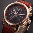 CURREN 8194 Date Display Casual Style Men Wrist Watch Leather Strap Analog Quartz Watch