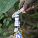 Multifunctional Camping Tableware Spoon Fork Cutter Portable Whistle Bottle Opener Picnic Tool