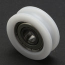 30x8mm U Ball Bearing Guide Pulley POM Embedded 608 Groove
