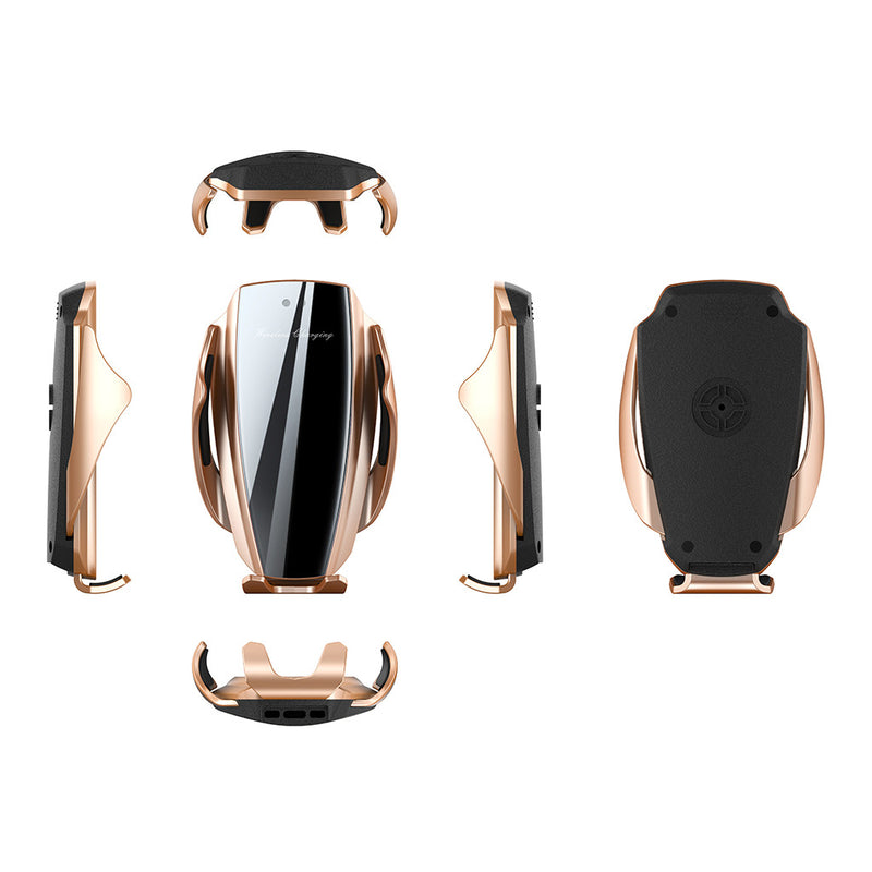 Bakeey Tempered Glass 10W Qi Wireless Charger Smart Sensor Air Vent Car Phone Holder For 4.0-6.5 Inch Smart Phone