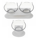1/2 PCS Bowl Oblique Mouth Double Bowl Drinking Food Bowl Neck-protection Pet Bowl