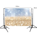 5x3FT Vinyl Golden Glitter Sequin Photography Backdrop Photo Studio Background