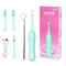Ultrasonic Vibration Electric Oral Irrigator USB Charging 3 Modes Tooth Stain Eraser Dental Water Flosser Teeth Whitening Cleaner with 2 Head
