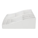 Double-deck Desktop Comestics Makeup Storage Drawer Box Saving Space Desktop Organizer