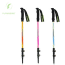 Flying Bird F89 Carbon Fiber Alpenstocks Ultralight Telescopic Adjustable Lock Climbing Hiking Sticks
