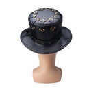 Steampunk Leather Hat Plague Doctor Black Cap Carnaval Festivals Party Halloween