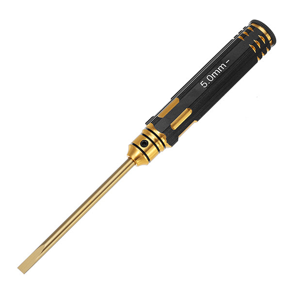 Raitool 4Pcs 3.0/4.0/5.0/5.8mm Titanium Alloy Slotted Head Screwdriver for Electronic Repair