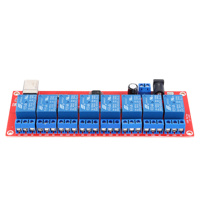 8 Channel 5V HID Driverless USB Relay USB Control Switch Computer Control Switch PC Intelligent Control Relay Module