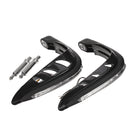 Handlebar Guard With White DRL LED Light Dirt Bike ATV Motocross Motorcycle Handguard Protector