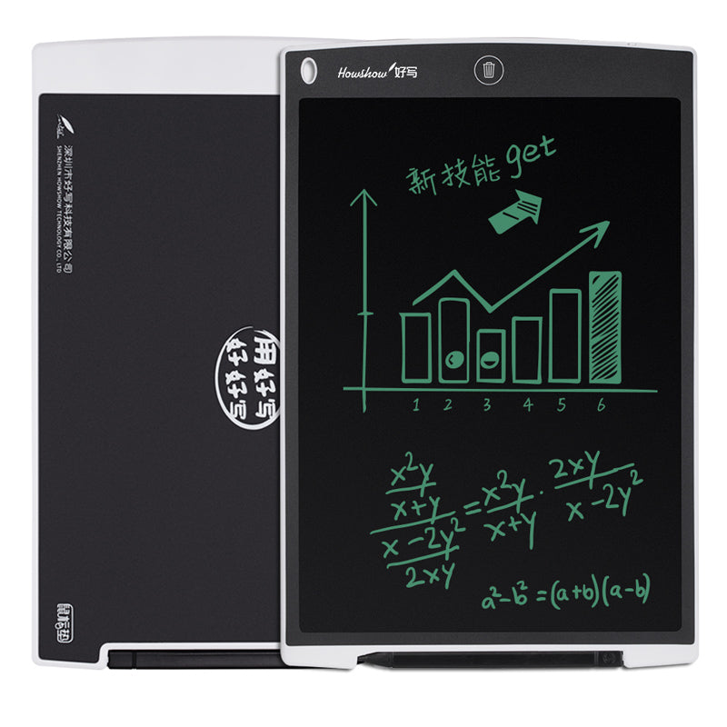 HOWSHOW 12 Inch LCD Update Multi function Writing Tablet 3 in 1 Mouse Pad Magnetic Note board Wireless Touch Handwriting Pads