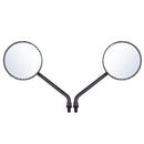 Diameter 85mm Retro Round Rearview Motorcycle Mirrors Long/Short Handle For Harley Davidson