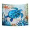 Retro Ocean Sea Animal Tapestry Mandala Hippie Wall Hanging Decor Bedspread