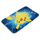 180X180CM Waterproof Polyester Shower Curtain Bathroom Toilet Seat Cover Mat Pad Set