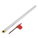 Drillpro Wood Turning Tool with Titanium Coated Wood Carbide Insert Cutter Round Shank Woodworking Tool / Aluminum Alloy Handle
